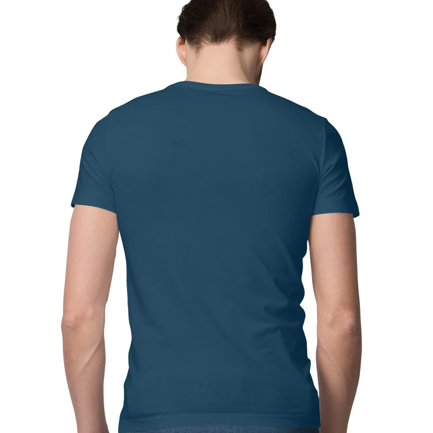 Plain Cotton T-Shirt for Men in Solid Colour