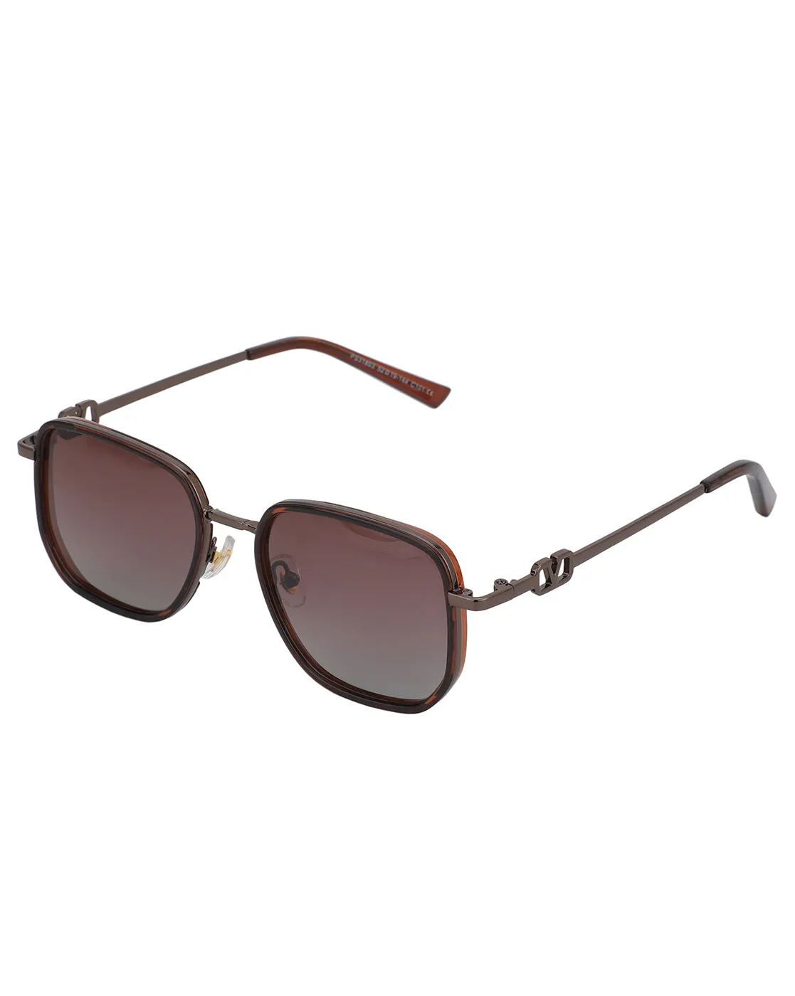 Premium Brown Toned with Polarised Lens Square Sunglass for women