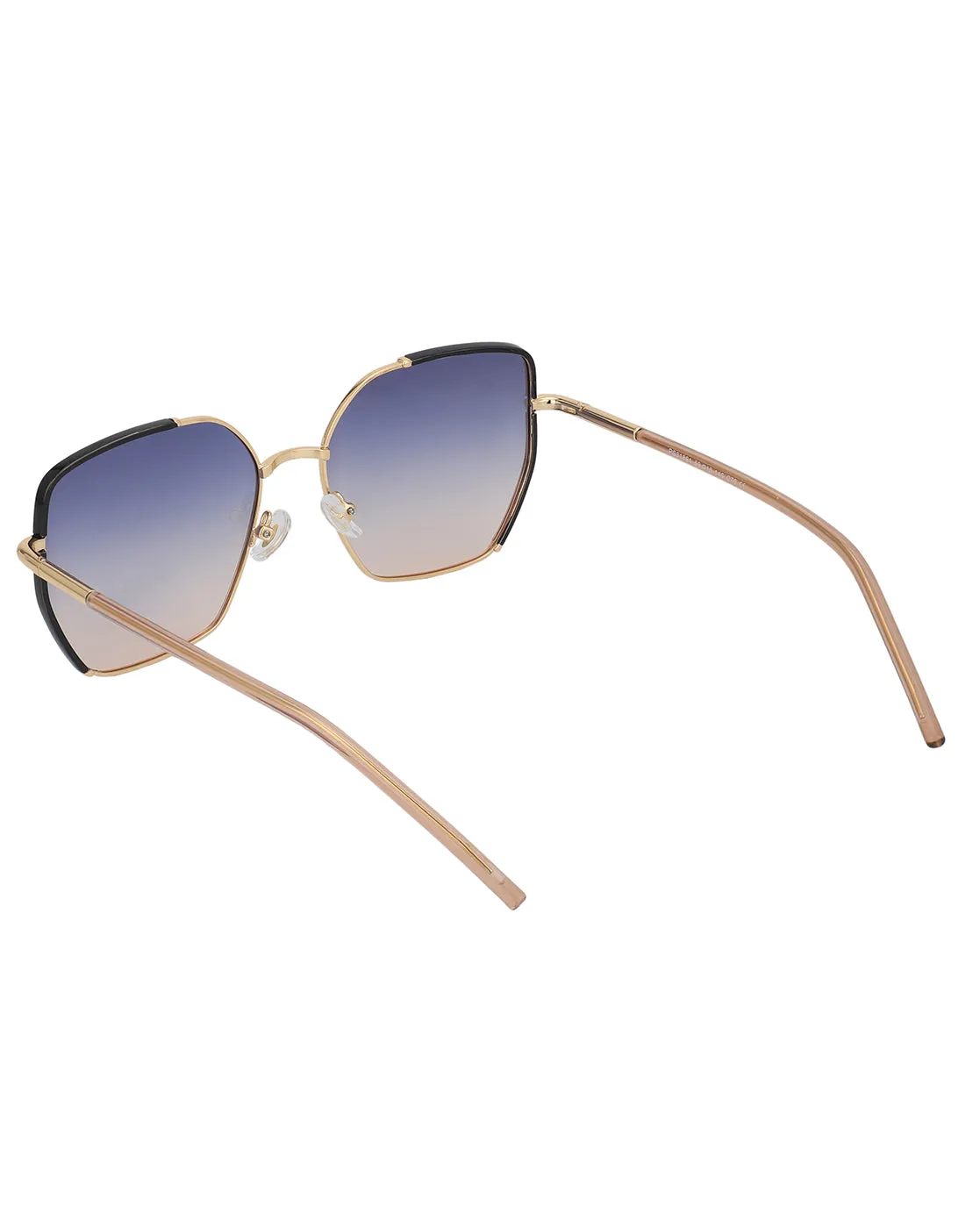 Premium Gold with Black Toned & Polarised Lens Oversized Sunglass for Women