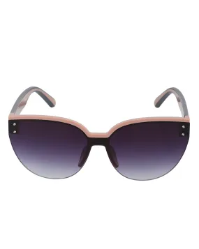 Premium Pink with Grey Toned & UV Protected Lens Cat Eye Sunglass for women