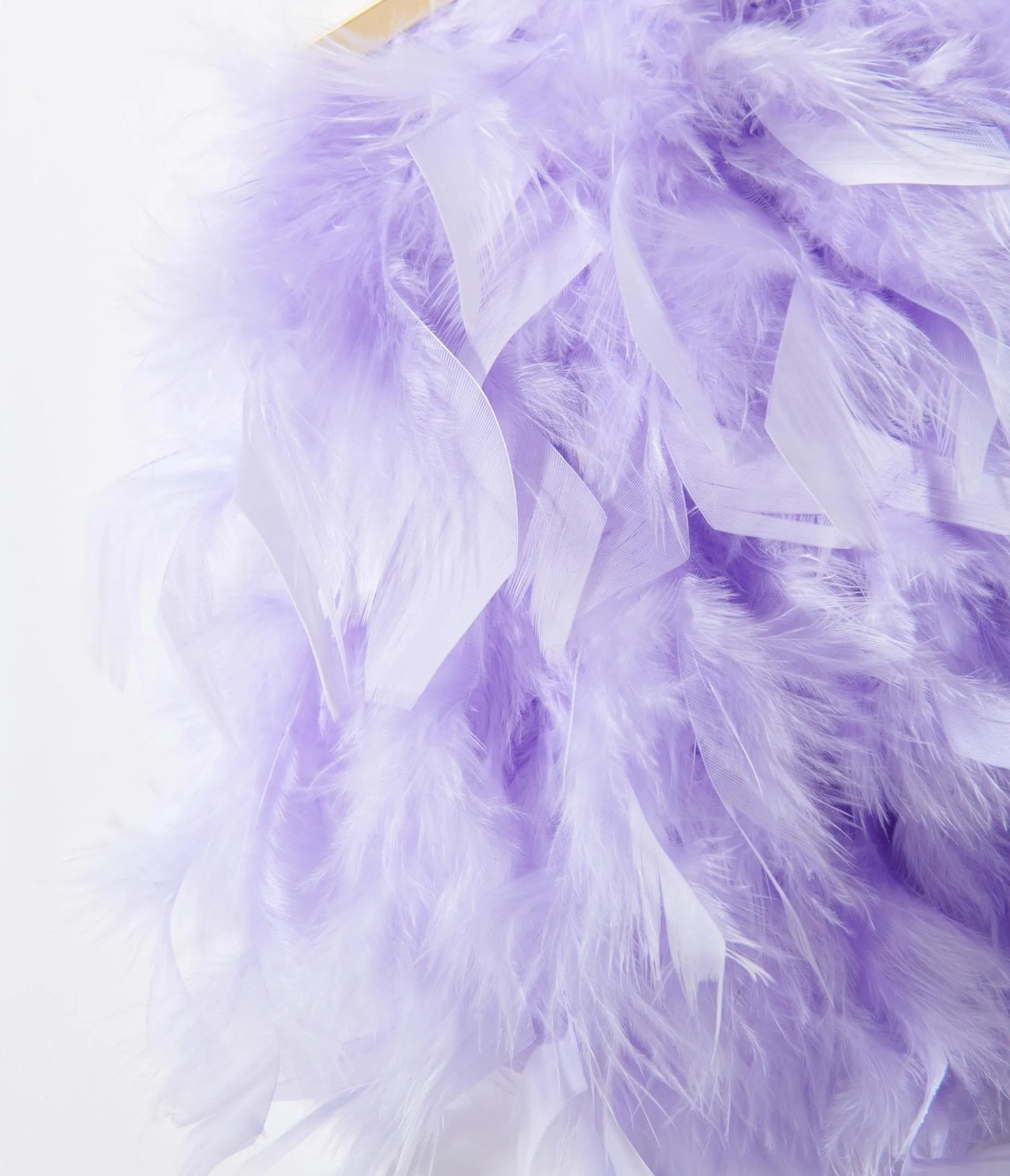 Purple Feather Clutch