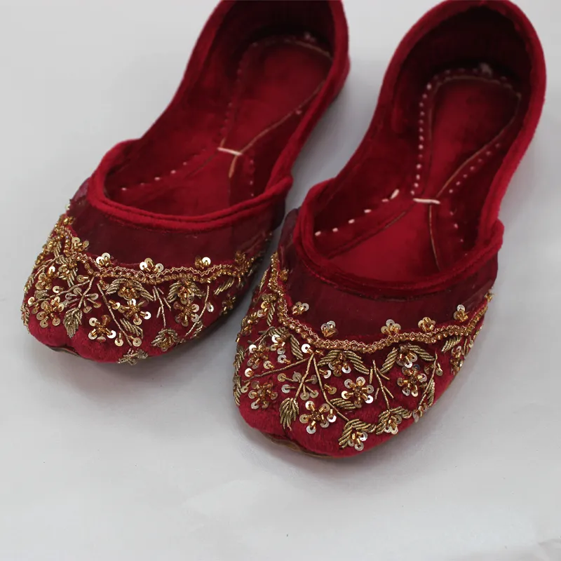 Red Fancy Khussa for women