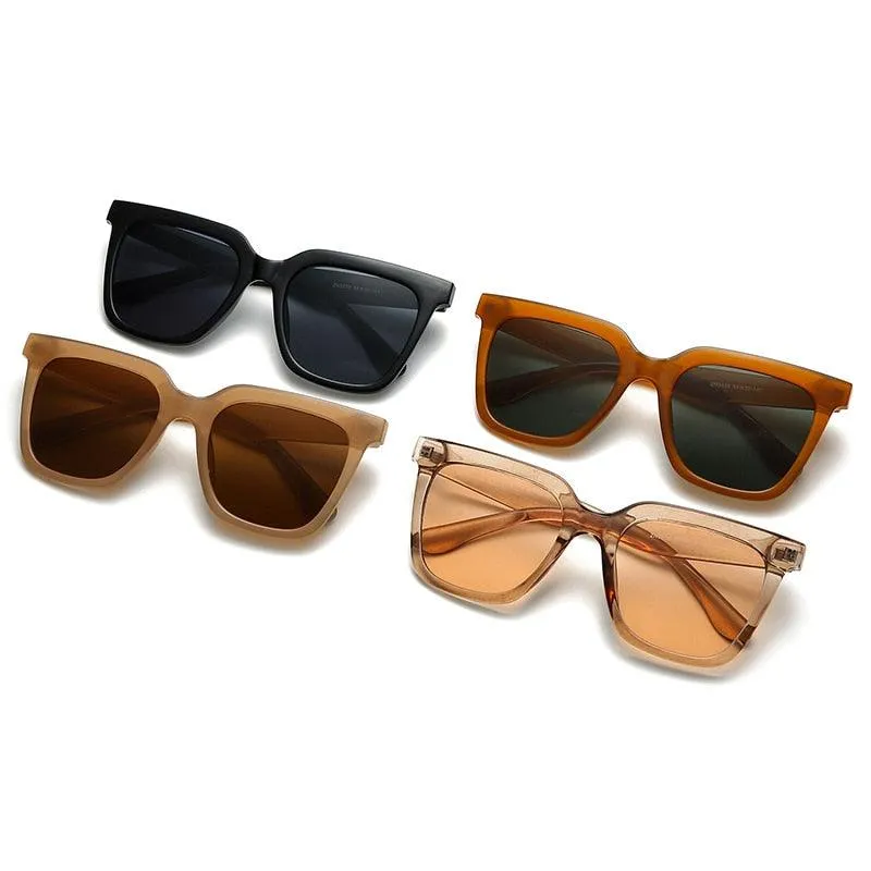 Retro Rectangle Sunglasses for Women