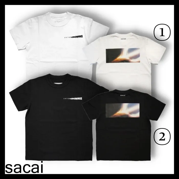 sacai  |Crew Neck Unisex Street Style Collaboration Plain Cotton