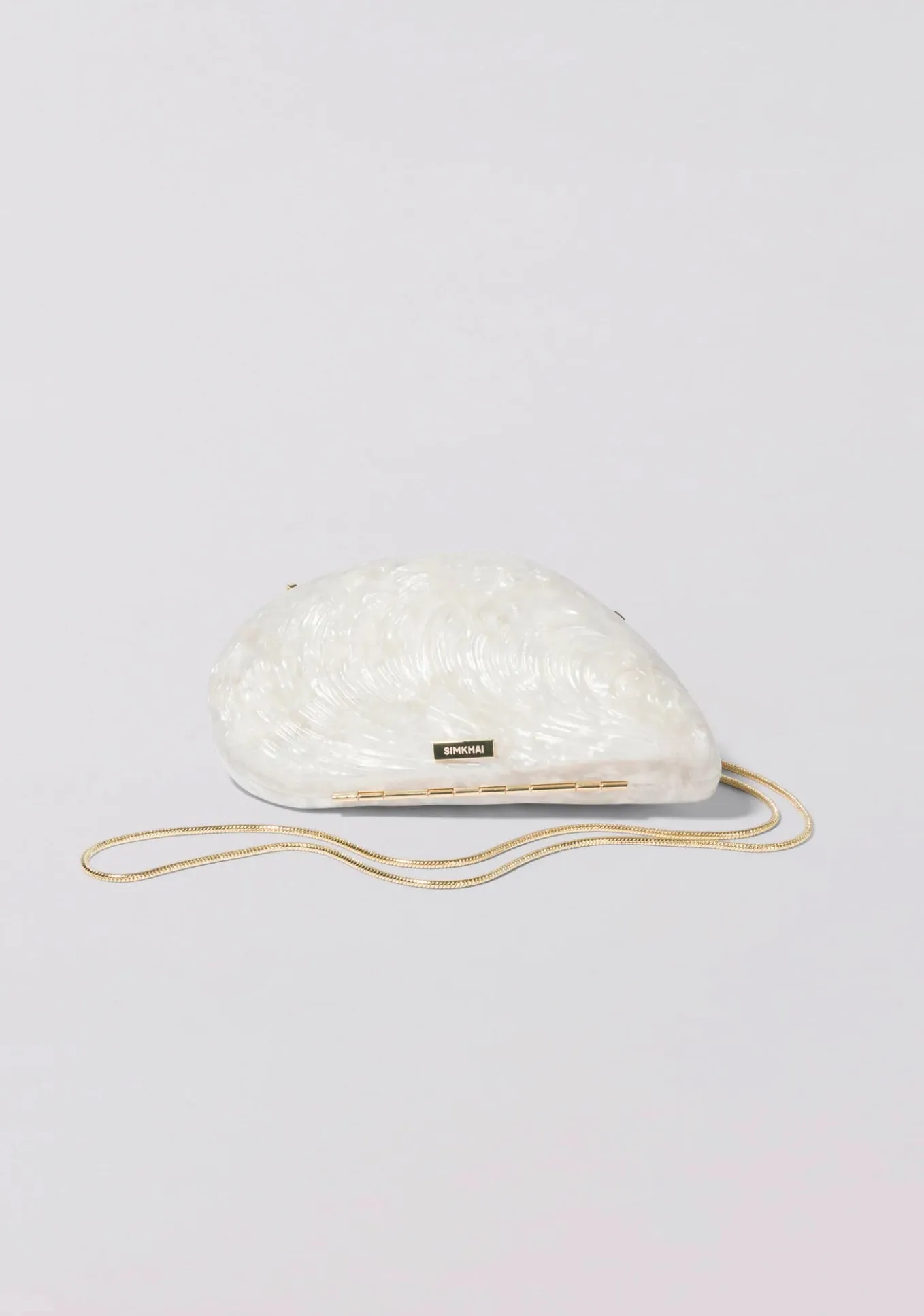 Simkhai - Bridget Pearl Oyster Clutch - Ivory