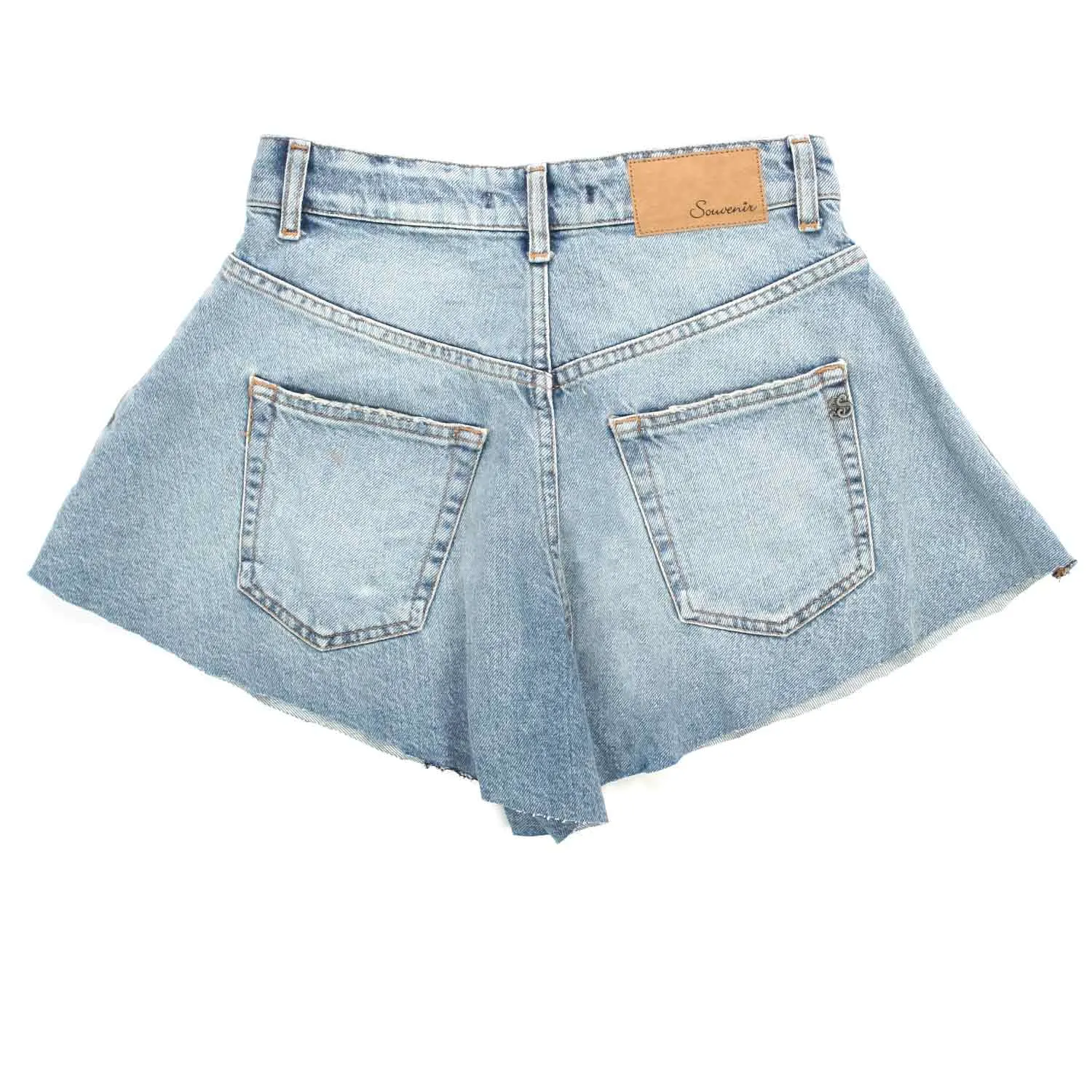 Souvenir Light Denim Shorts For Women And Teen