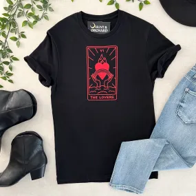 The Lovers Tarot Tee - Black