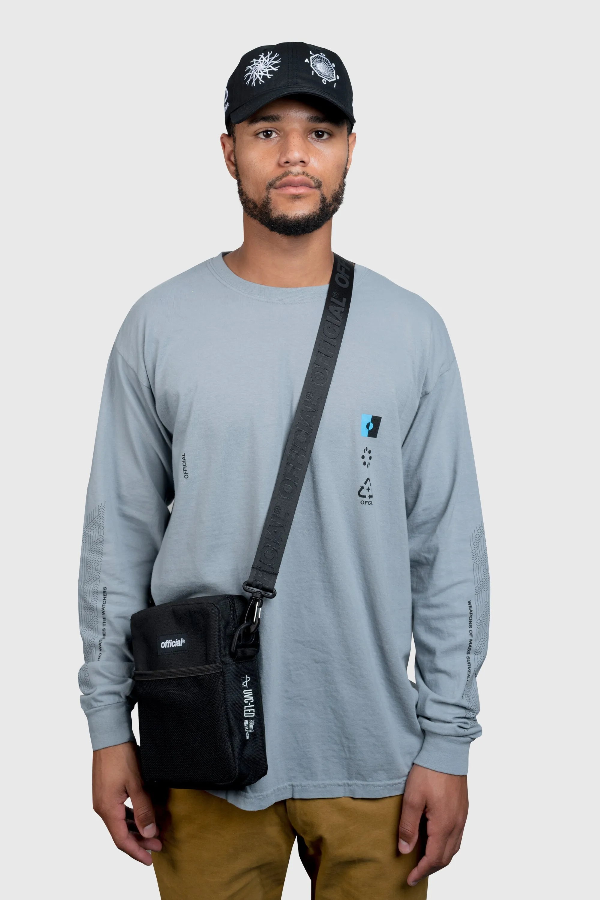 UVC Sterilization Shoulder Bag Streetwear | Official Black