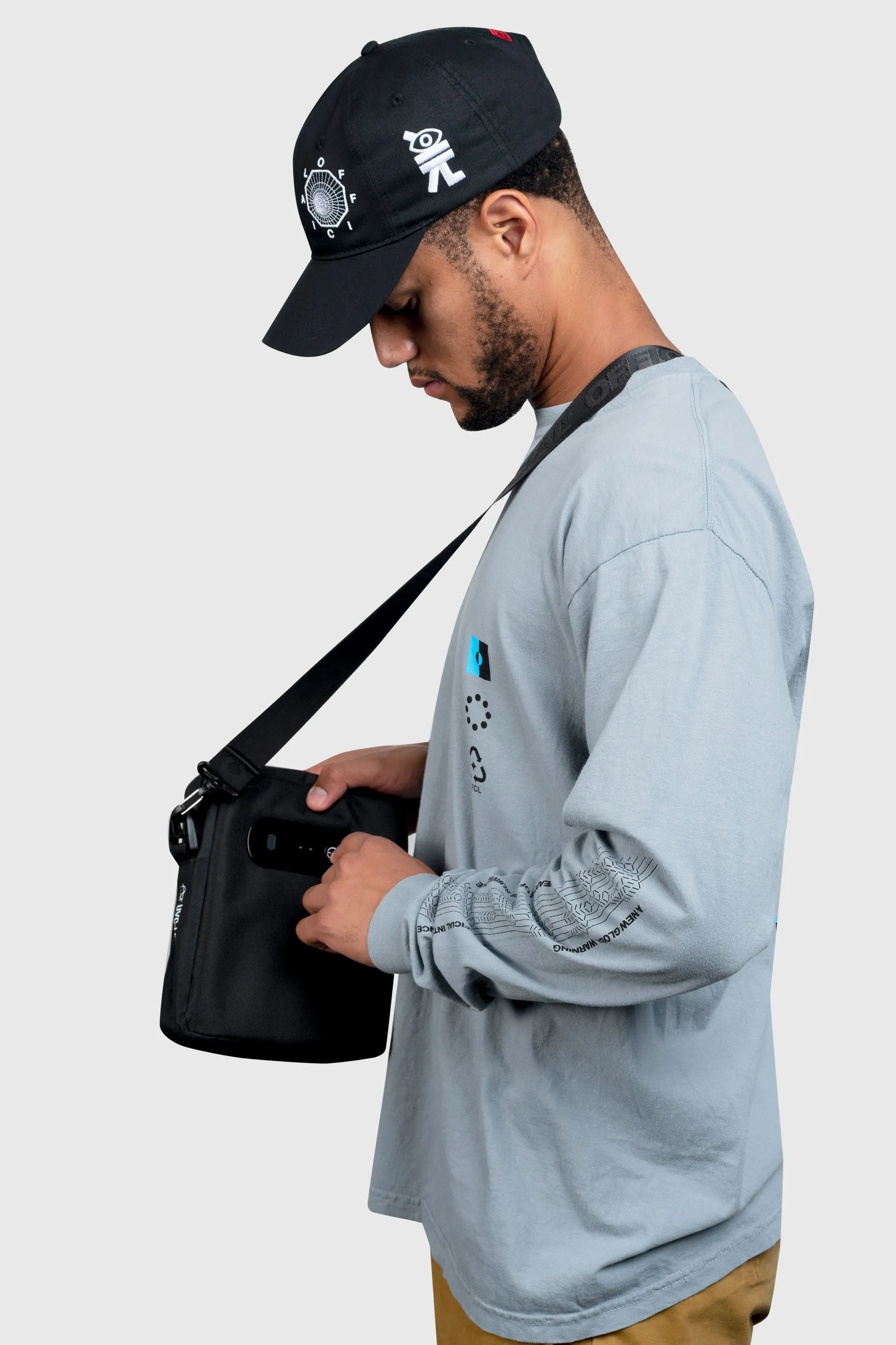 UVC Sterilization Shoulder Bag Streetwear | Official Black