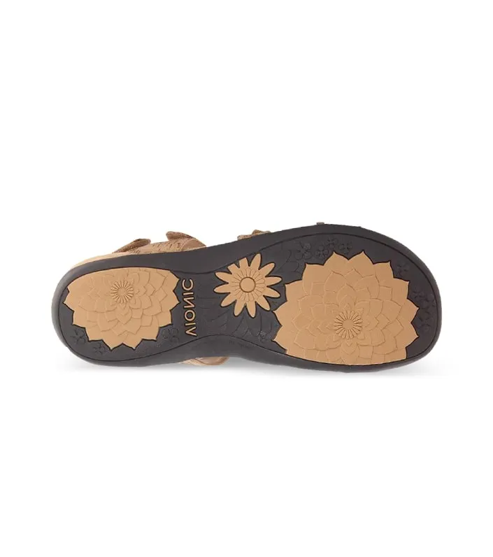 vionic rest amber womens gold cork