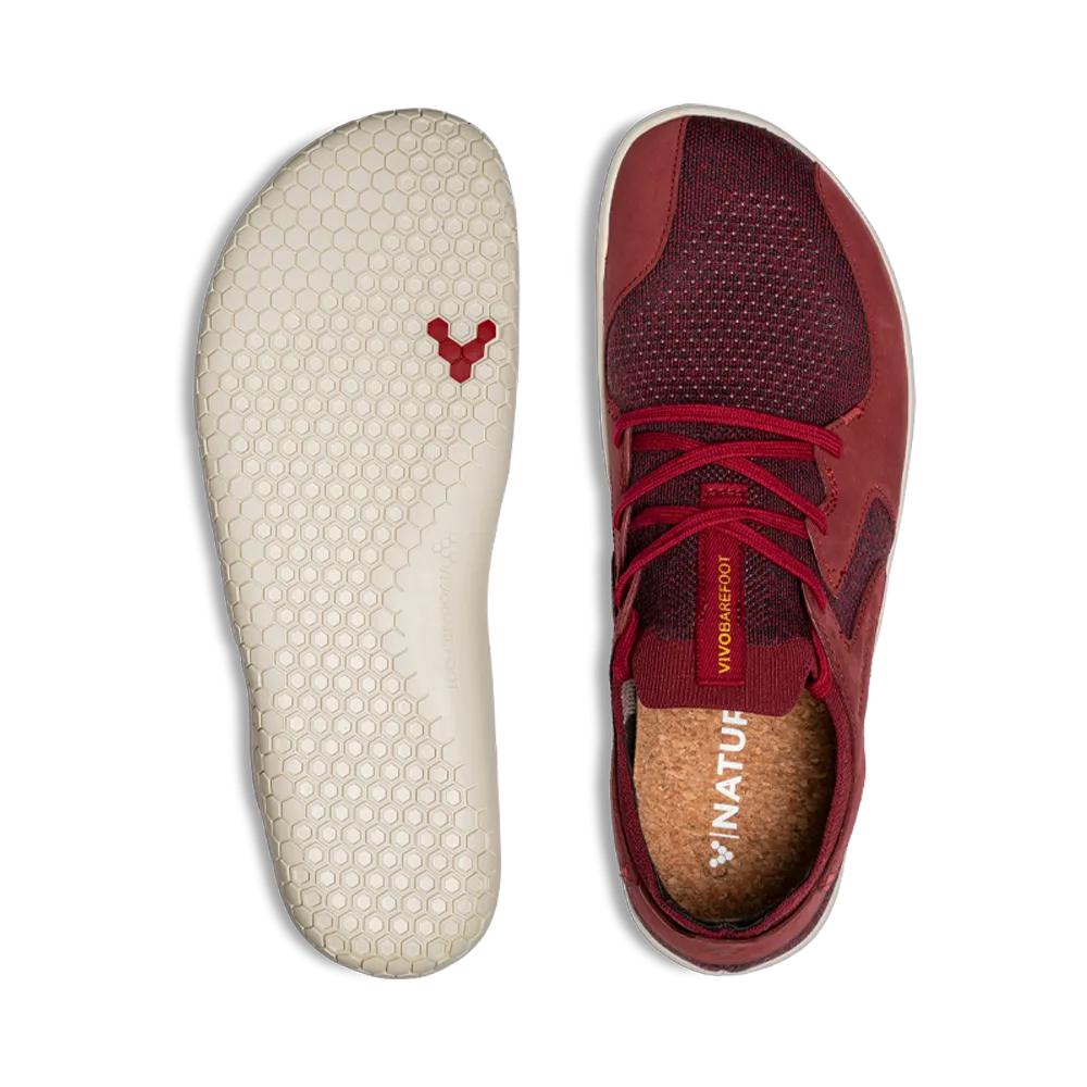 Vivobarefoot Primus Asana II Mens Burgundy