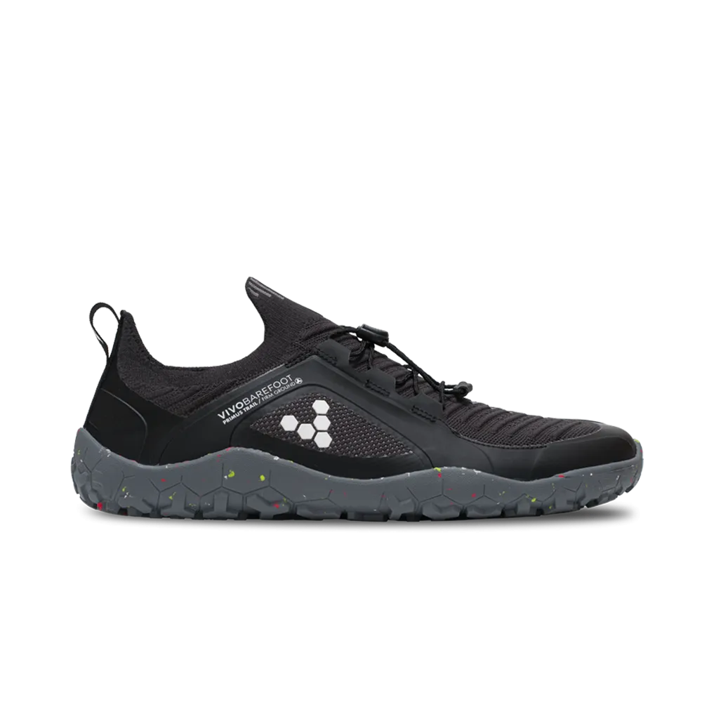 Vivobarefoot Primus Trail Knit FG Mens Obsidian/ Grey