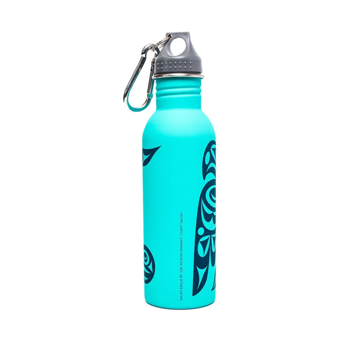 Water Bottle - Salish Eagle by Joe Wilson-Sxwaset