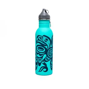 Water Bottle - Salish Eagle by Joe Wilson-Sxwaset