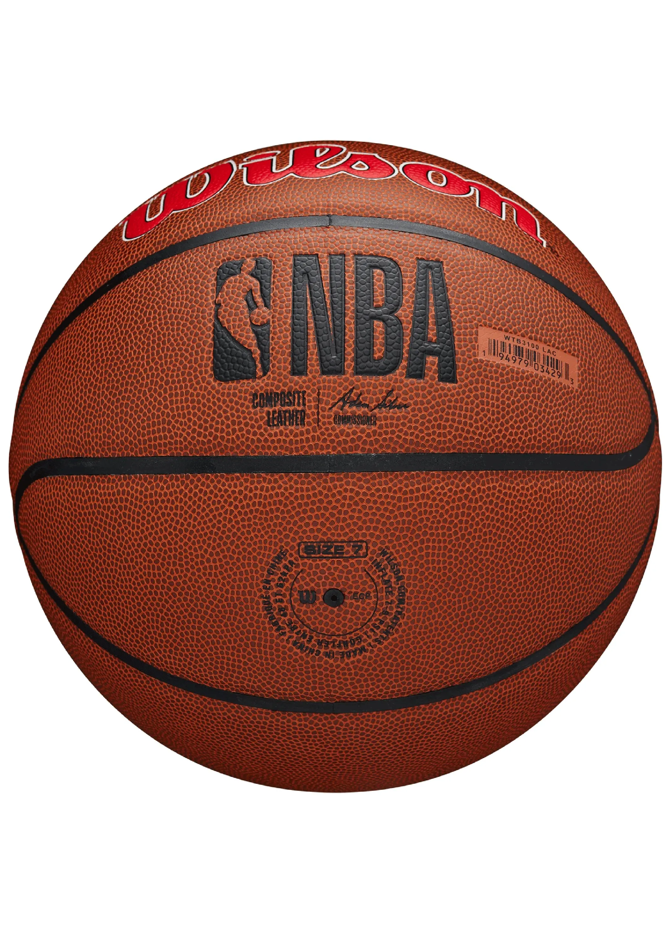 Wilson LA Clippers NBA Composite Leather Basketball Size 7  WTB3100LAC