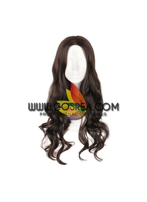 Wonder Woman Natural Dark Brown Curl Cosplay Wig