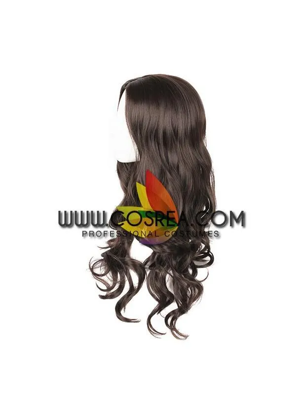 Wonder Woman Natural Dark Brown Curl Cosplay Wig